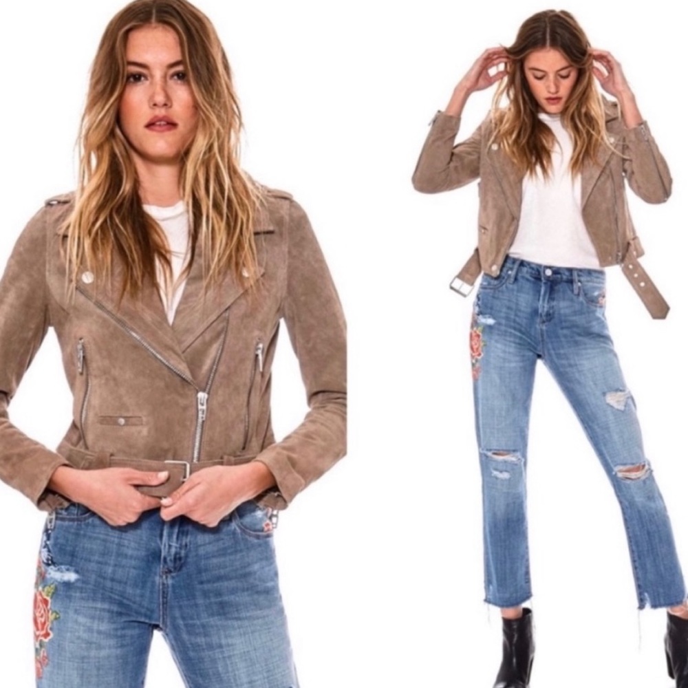 Blank NYC Suede Fringe Jacket